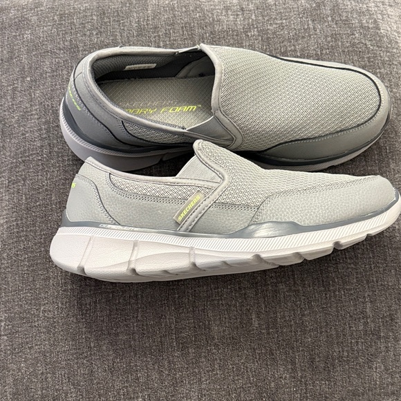 Skechers Men's Light Gray Slip-On Loafers - Picture 4 of 13